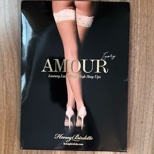 NEW in package Honey Birdette Stay Up Thigh Highs IVORY